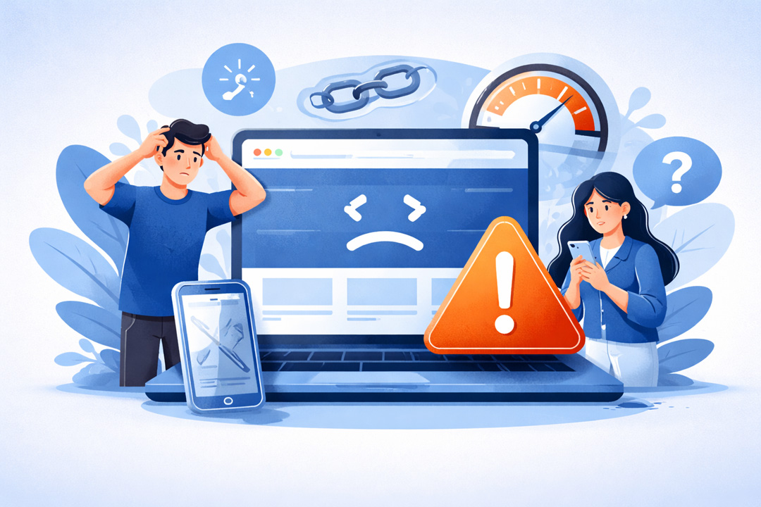 5 signes que votre site internet fait fuir vos clients