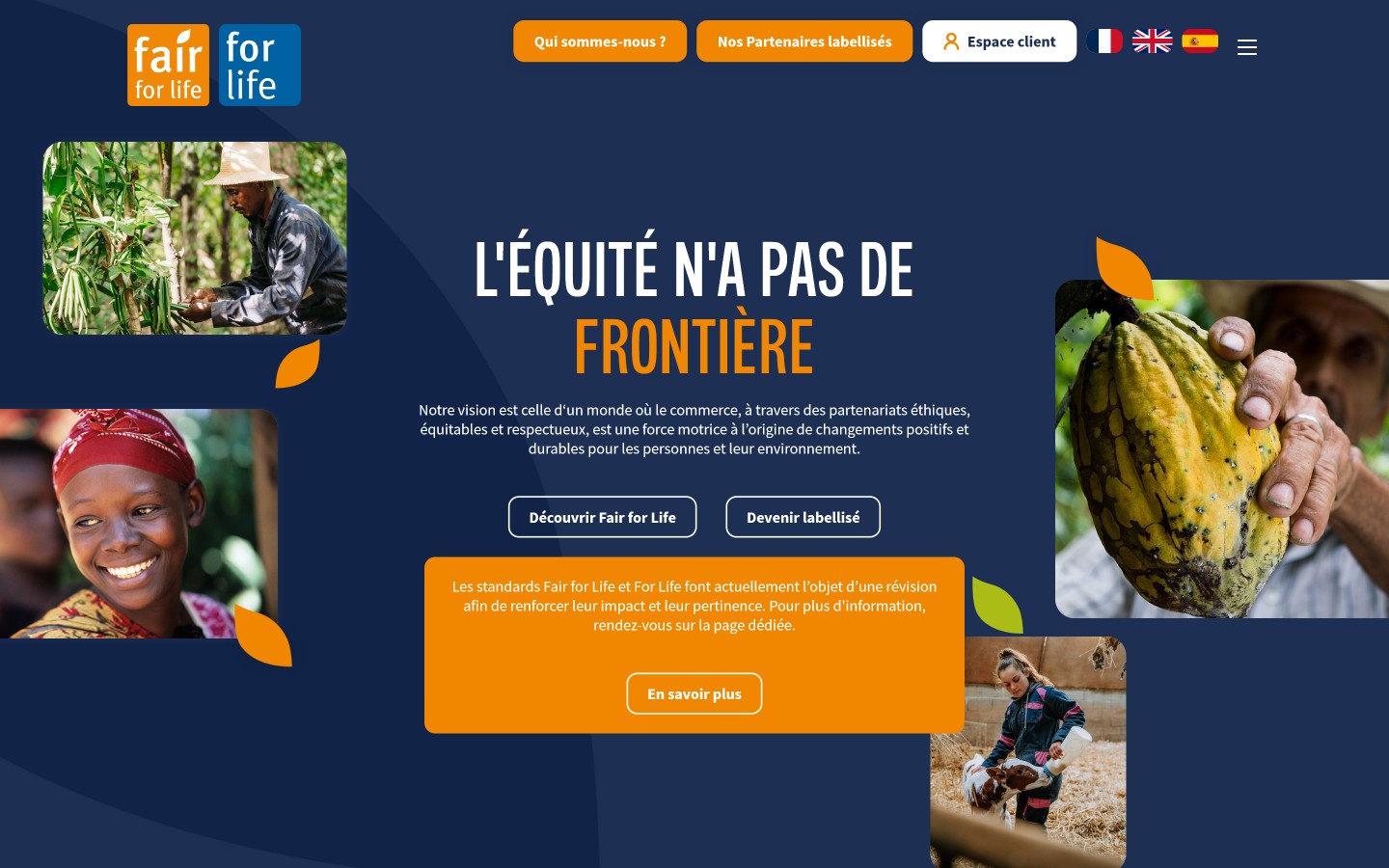 Fair for life accueil