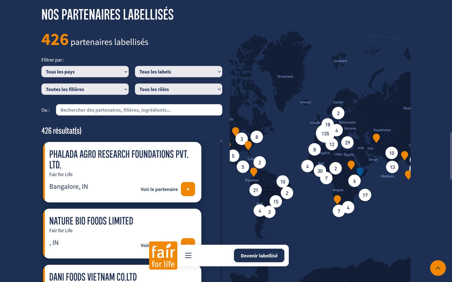 Fair for life map