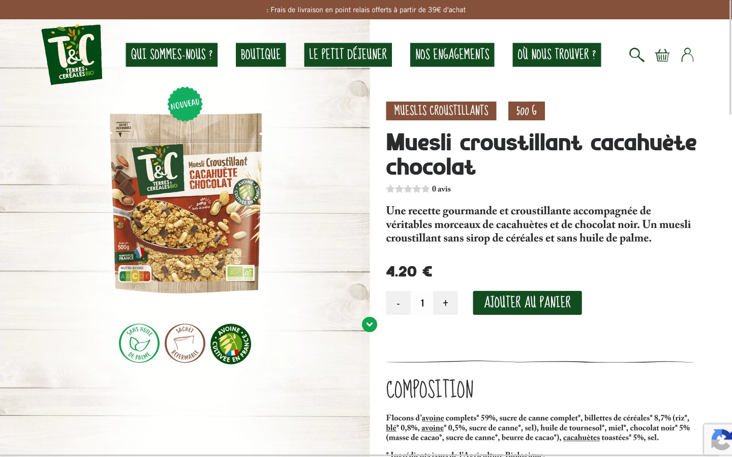 Terres et Céréales produit